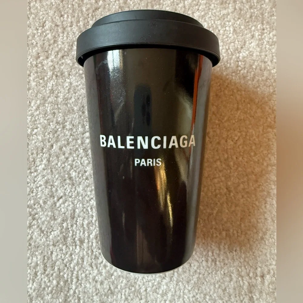 Balenciaga Black Travel Mug - Picture 5 of 8